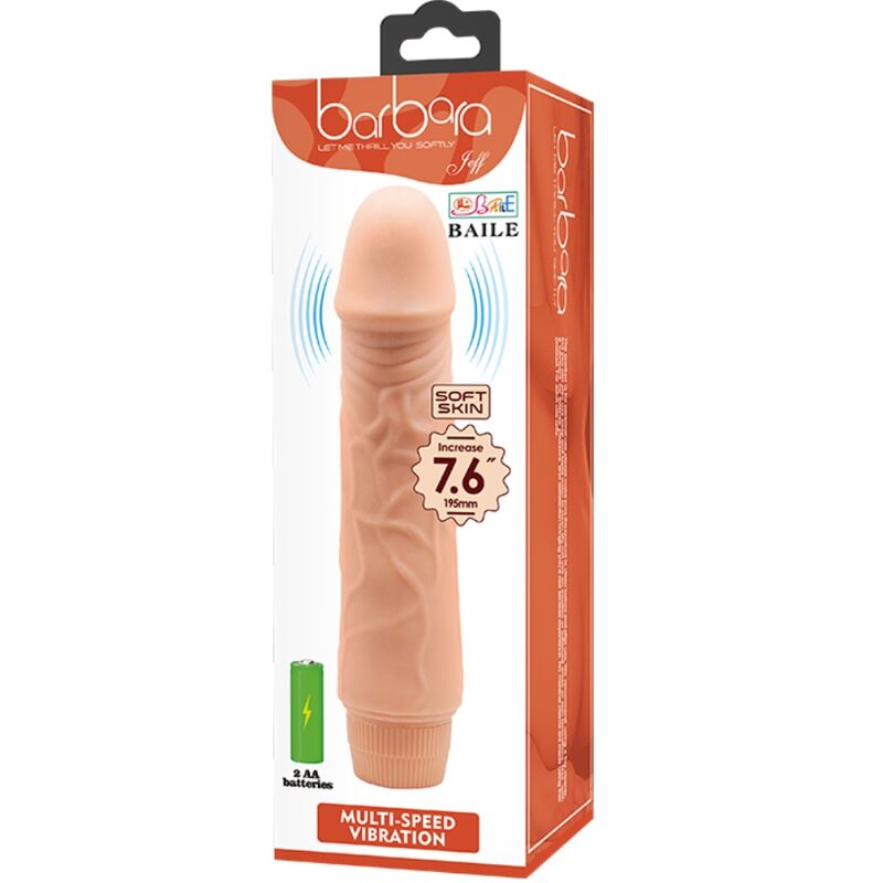 Comprar BAILE Barbara Vibrador Realístico 20 CM – Diseño Ergonómico Para Placer Intenso-Noxtic