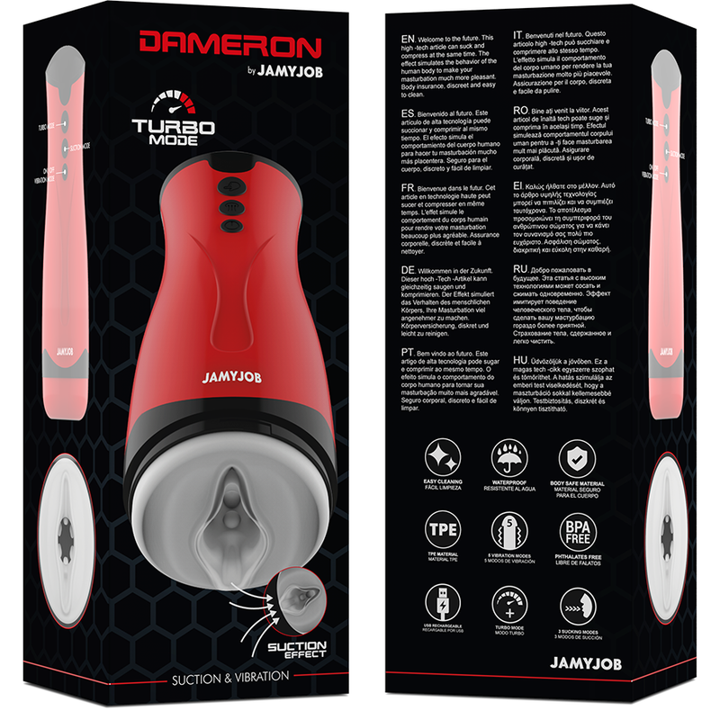 Comprar JAMYJOB Dameron – Masturbador Con Succión Y Vibración Para Placer Incomparable-Noxtic