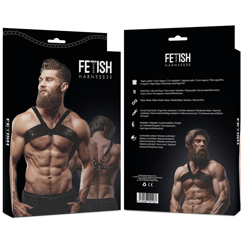 Comprar Fetish Arnés Ecopiel Brigade Pecho Hombre – Diseño Moderno Para Realzar La Figura Masculina-Noxtic