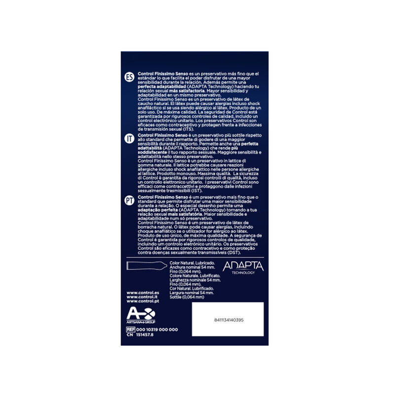 Comprar CONTROL Senso Preservativos 24 Unidades – Mayor Sensibilidad Para Una Experiencia Placentera-PRESERVATIVOS-Noxtic