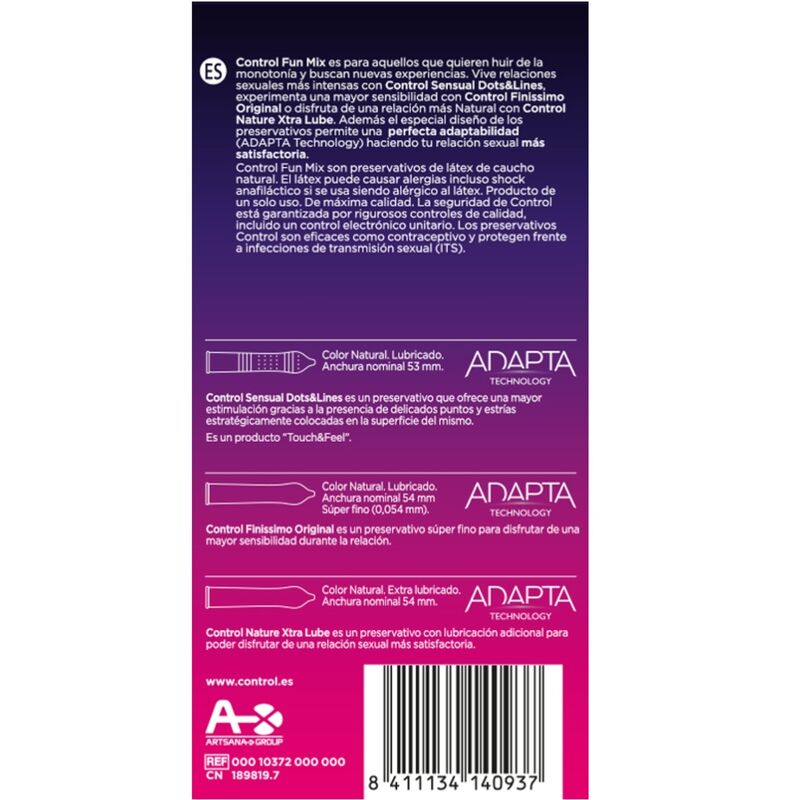 Comprar CONTROL Feel Fun Mix 6 Uds – Preservativos Para Nuevas Sensaciones Con Estilo-PRESERVATIVOS-Noxtic