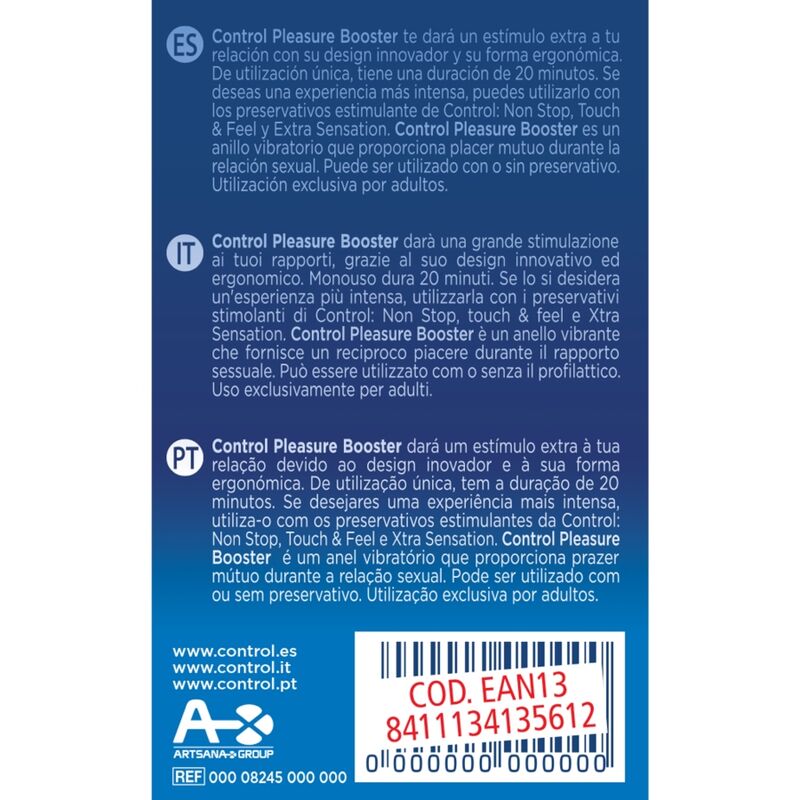 Comprar CONTROL Anillo Vibrador Pleasure Booster – Diseño Ergonómico Para Intensificar La Conexión En Pareja-Noxtic
