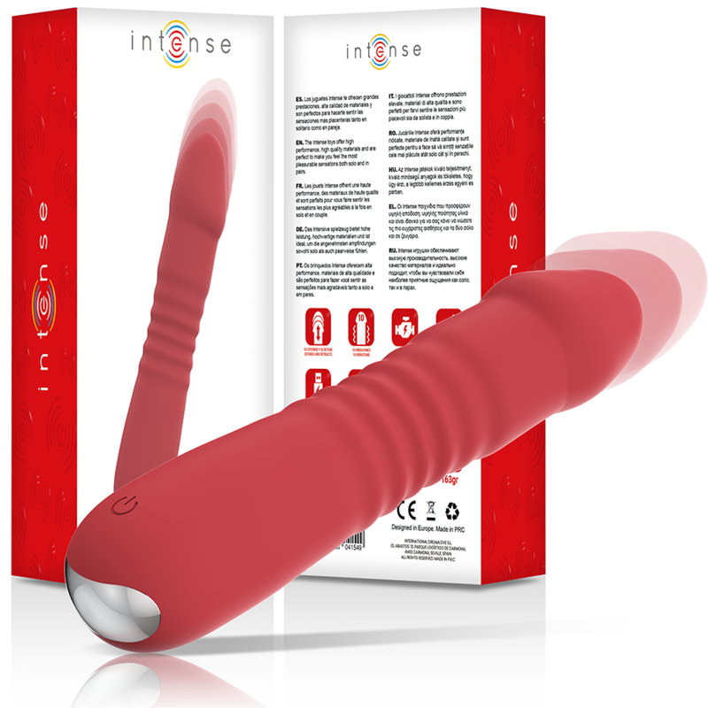 Comprar INTENSE Juni Up & Down Rojo – Vibrador Con 10 Modos De Vibración Para Placer Personalizado-Noxtic