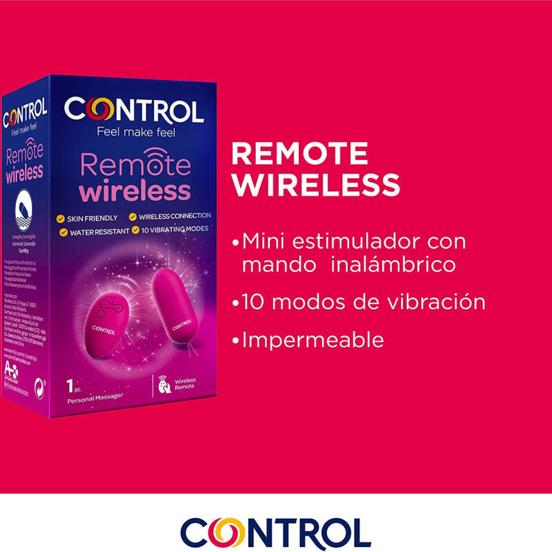 Comprar CONTROL Masajeador Personal Inalámbrico – Estimulador Recargable Con Control Remoto Para Placer Personalizado-Noxtic