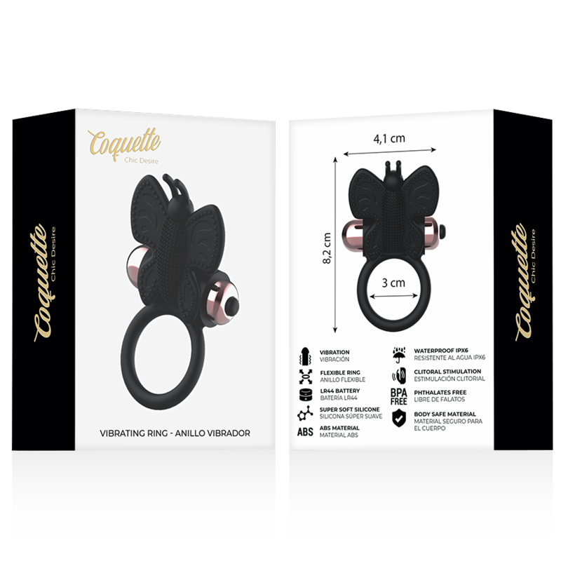 Comprar Coquette Chic Desire Anillo Vibrador Mariposa – Estimulador Portátil Con Potentes Vibraciones-Noxtic