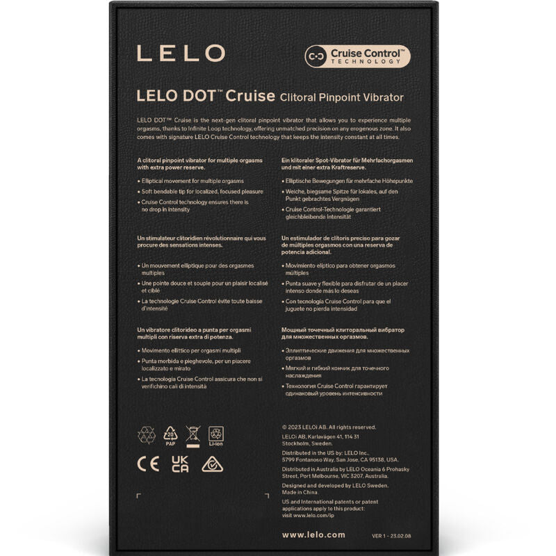 Comprar LELO Dot Cruise Amarillo – Estimulador Ergonómico Para Placer Intenso-Noxtic