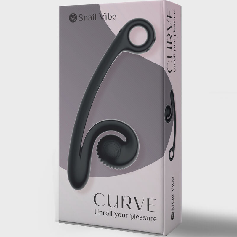 Comprar Snail Vibe Curve Negro – Vibrador Recargable Con Diseño Ergonómico Para Estimulación Intensa-Noxtic