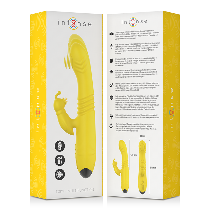 Comprar INTENSE Toky Vibrador Multifunción – Estimulación Recargable Con Movimiento Up y Down-Noxtic