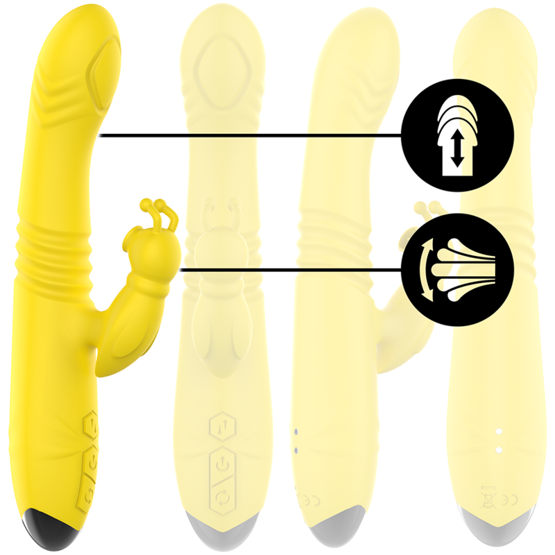 Comprar INTENSE Toky Vibrador Multifunción – Estimulación Recargable Con Movimiento Up y Down-Noxtic