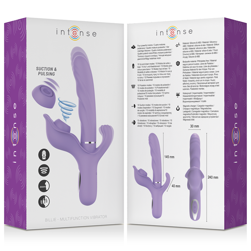 Comprar INTENSE Billie Vibrador Multifunción – Diseño Elegante Con Función De Succión Recargable-Noxtic