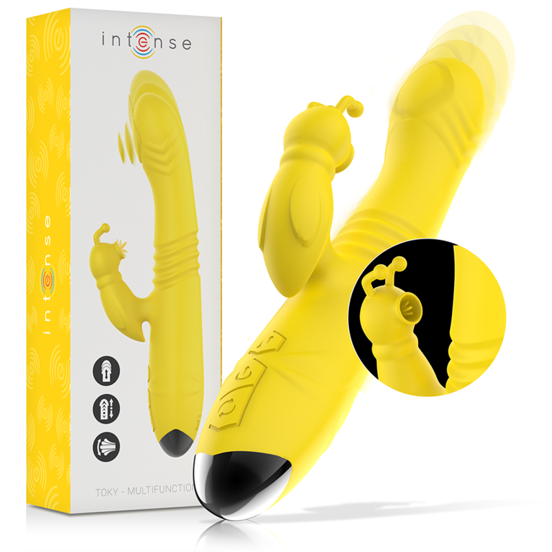 Comprar INTENSE Toky Vibrador Multifunción – Estimulación Recargable Con Movimiento Up y Down-Noxtic