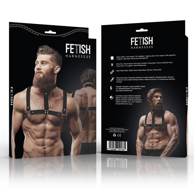 Comprar Fetish Arnés Ajustable Ecopiel Para Pecho – Diseño Ergonómico Que Realza La Figura Masculina-Noxtic