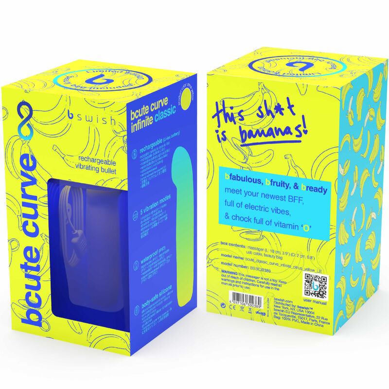 Comprar B SWISH BCute Curve Infinite Classic – Vibrador Recargable Con Diseño Ergonomico Y Color Vibrante-Noxtic