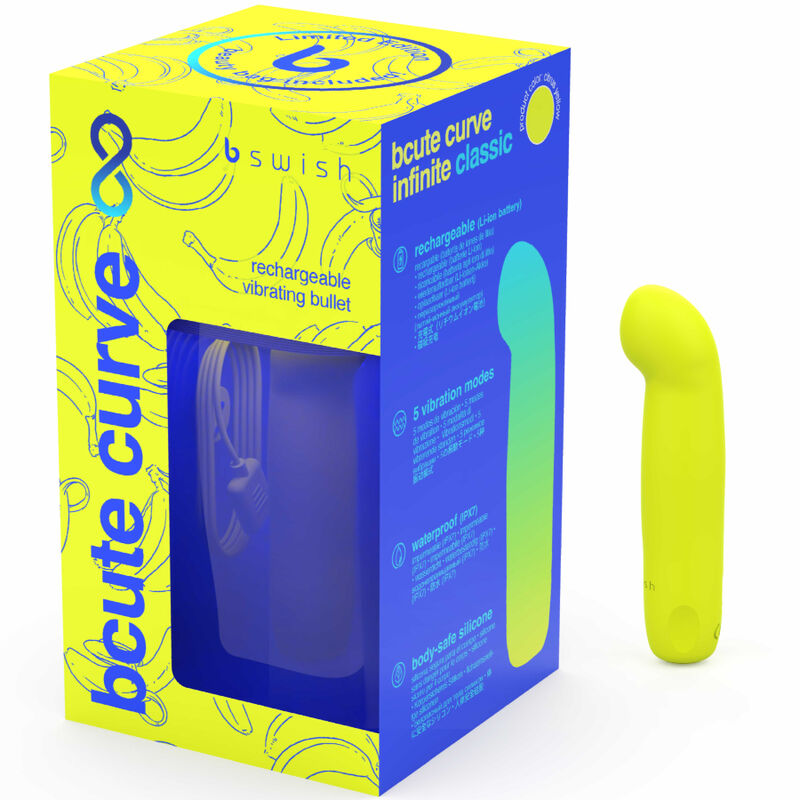 Comprar B SWISH BCute Curve Infinite Classic – Vibrador Recargable Con Diseño Ergonomico Y Color Vibrante-Noxtic