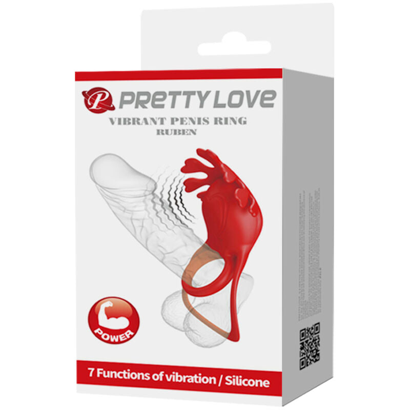 Comprar Pretty Love Ruben Anillo Vibrador – 7 Modos De Vibración Con Silicona Suave-Noxtic