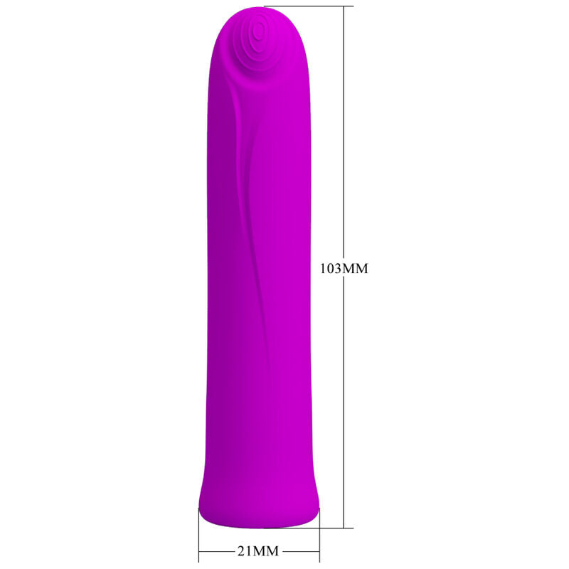 Comprar PRETTY LOVE Curtis Mini Vibrador Violeta – Vibrador Recargable Con 12 Modos De Vibración-Noxtic