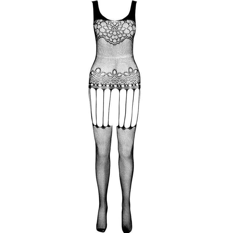 Comprar PASSION Eco Collection Bodystocking BS001 Negro – Diseño Elegante Con Comodidad Sensual-Noxtic