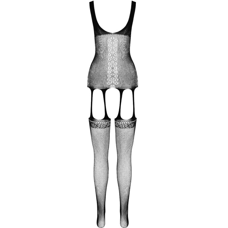 Comprar PASSION Bodystocking Eco BS007 Negro – Diseño Elegante Con Sensación Confortable-Noxtic