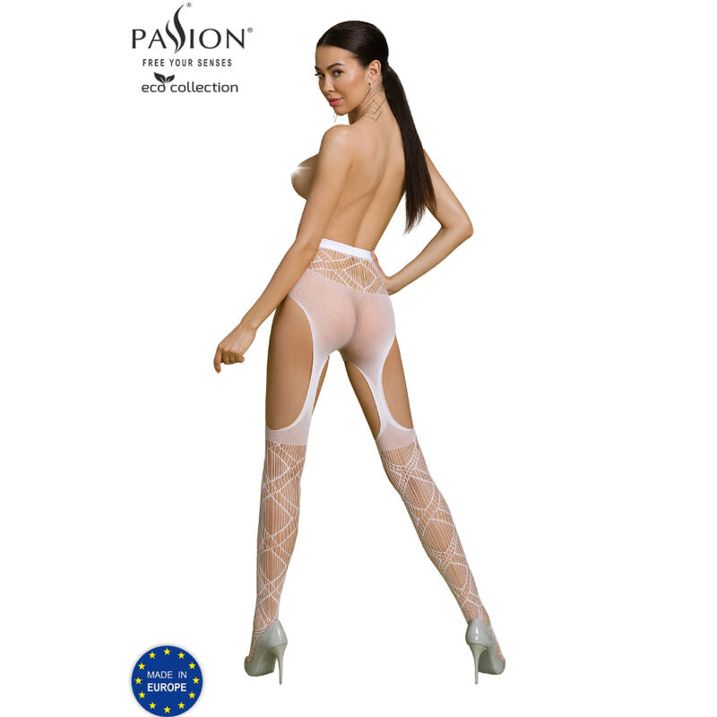 PASSION Eco Collection Bodystocking Eco S005 Negro – Diseño Elegante Para Confort y Estilo Sofisticado