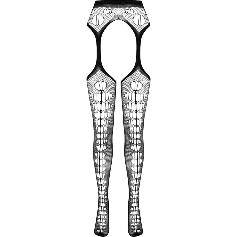 PASSION Eco Collection Bodystocking S008 Rojo – Diseño Elegante Que Realza Tu Figura