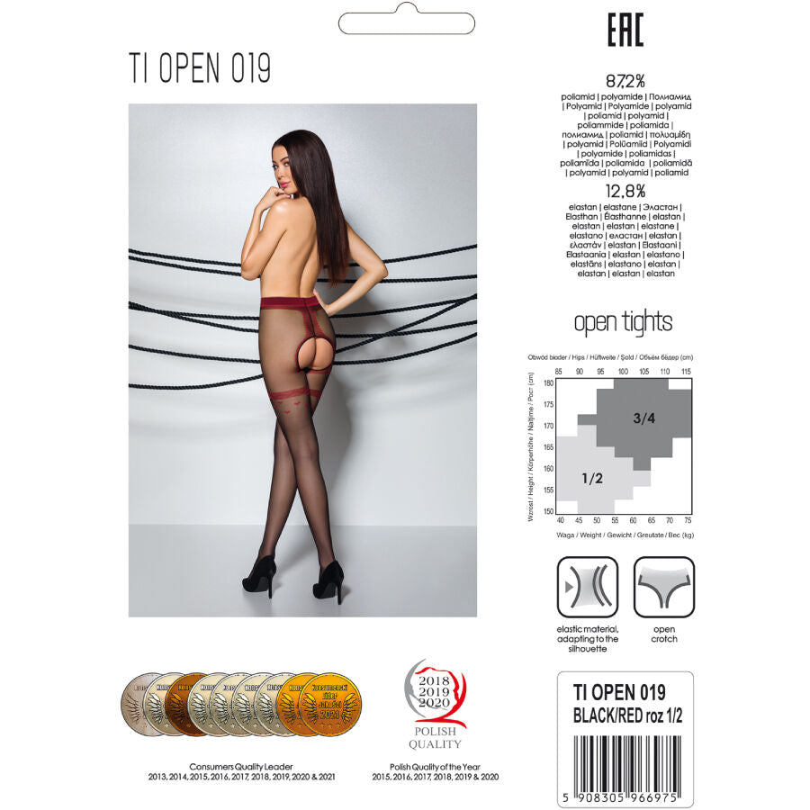 Comprar PASSION TIOPEN 019 Medias Negros 1/2 20 Den – Elegancia Con Comodidad Y Diseño Atractivo-Noxtic