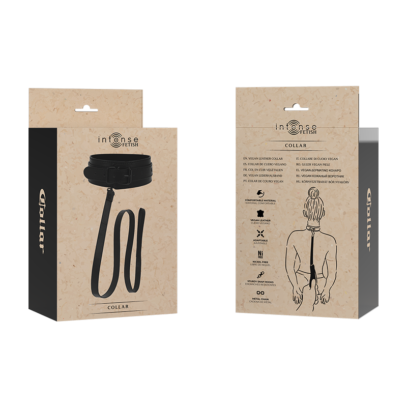 Comprar INTENSE Collar De Cuero Vegano – Diseño Elegante Para Una Experiencia Sensual-Noxtic
