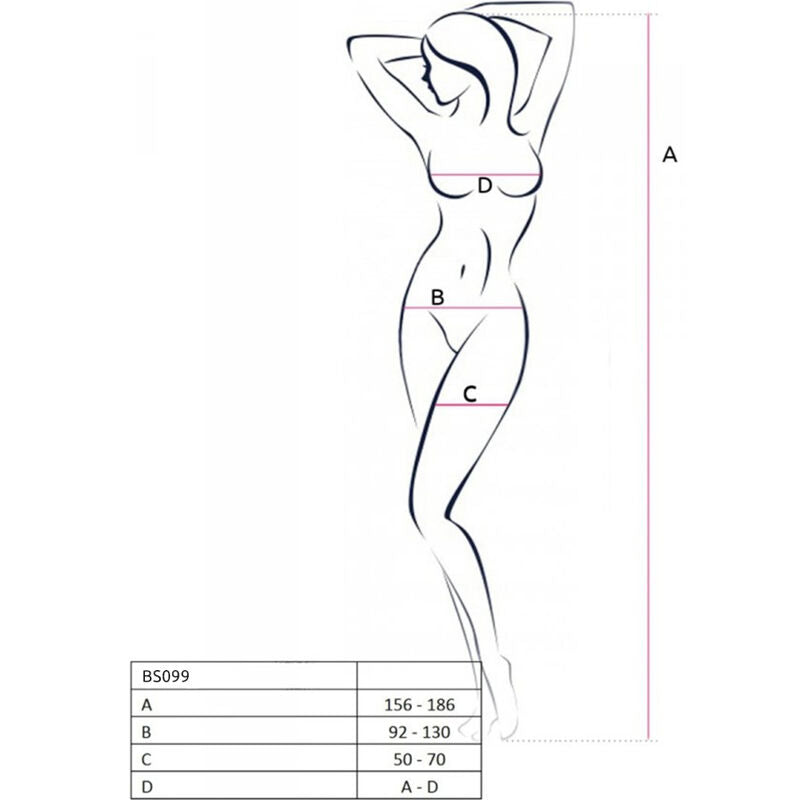Comprar PASSION BS099 Bodystocking Negro Talla Única – Diseño Elegante Para Resaltar Tu Sensualidad-Noxtic