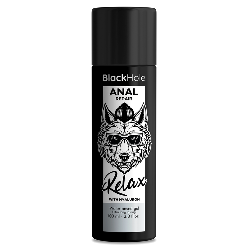 Comprar BLACK HOLE Lubricante Anal Base Agua Relax Con Hyaluron 100 ML – Hidratación Profunda Para Mayor Comodidad-Noxtic