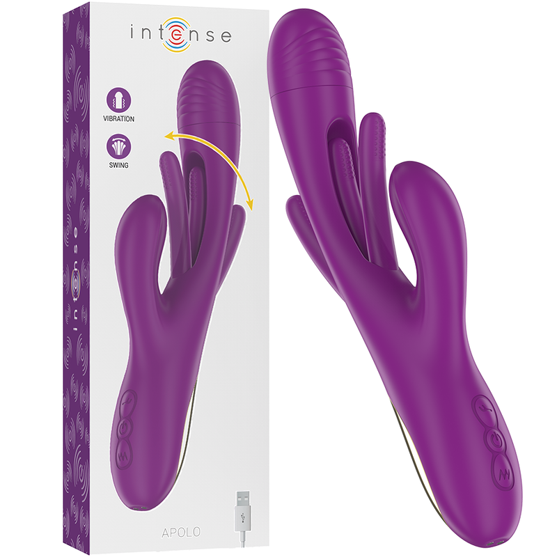 Comprar INTENSE Apolo Vibrador Multifunción Morado – Recargable Con 7 Modos De Vibración Y Diseño Elegante-Noxtic