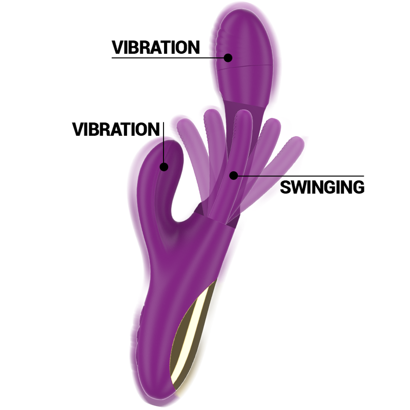 Comprar INTENSE Apolo Vibrador Multifunción Morado – Recargable Con 7 Modos De Vibración Y Diseño Elegante-Noxtic