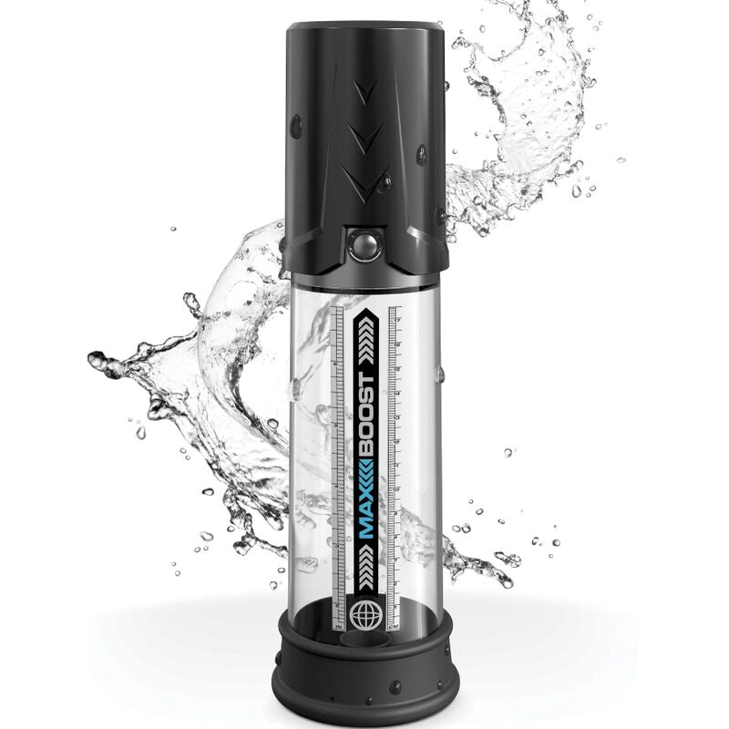 Comprar PUMP WORX Bomba De Erección Max Boost Negro – Potenciador De Placer Con Diseño Innovador-Noxtic