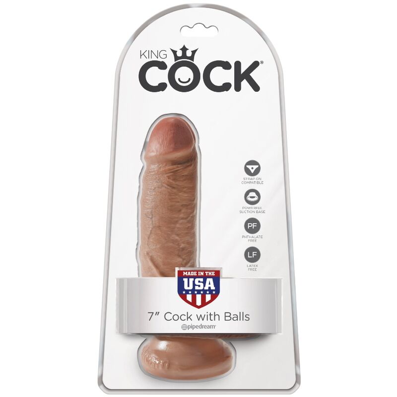 Comprar KING COCK Pene Realista Caramelo 13.2 CM – Textura Suave Para Una Experiencia Sensorial Auténtica-Noxtic