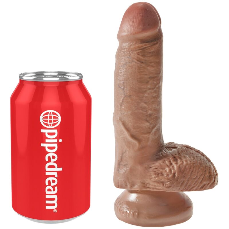 Comprar KING COCK Pene Realista Caramelo 13.2 CM – Textura Suave Para Una Experiencia Sensorial Auténtica-Noxtic