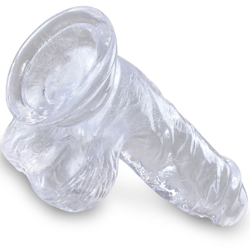 Comprar King Cock Pene Realista Transparente 10.1 cm – Juguete Con Diseño Realista Para Placer Auténtico-Noxtic