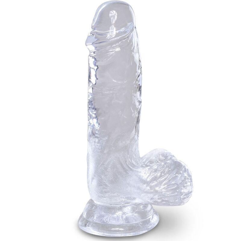 Comprar King Cock Pene Realista Transparente 10.1 cm – Juguete Con Diseño Realista Para Placer Auténtico-Noxtic