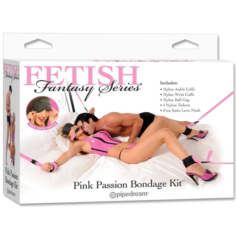 Fetish Fantasy Series Kit Bondage Rosa – Diseño Elegante Con Puños Forrados En Piel Sintética Suave