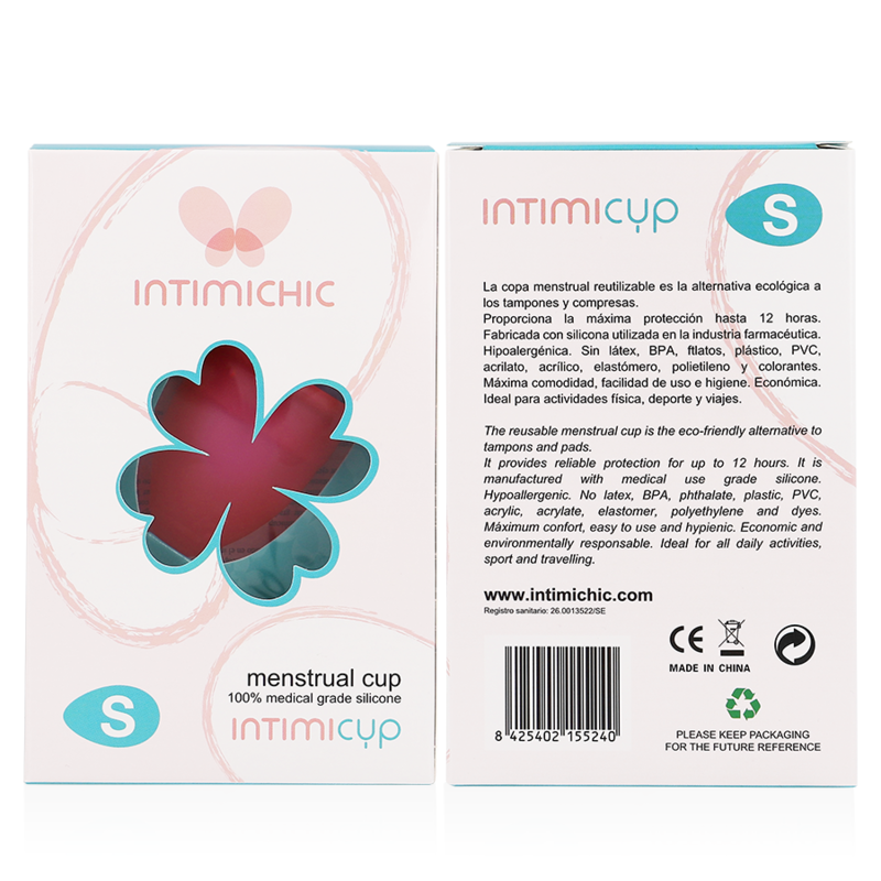 Comprar INTIMICHIC Copa Menstrual Talla S – Silicona Médica Reutilizable Para Comodidad Diaria-Noxtic