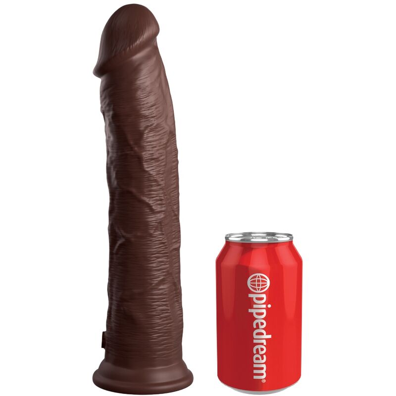 Comprar KING COCK Elite Dildo Realista 28 cm Marrón – Textura Auténtica Para Una Experiencia Sensorial Única-Noxtic