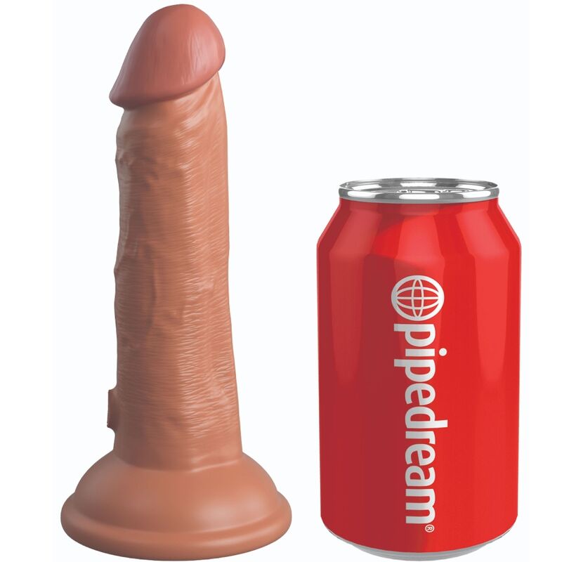 Comprar KING COCK Elite Dildo Caramelo – Silicona Médica Con Diseño Realista Para Placer Seguro-Noxtic