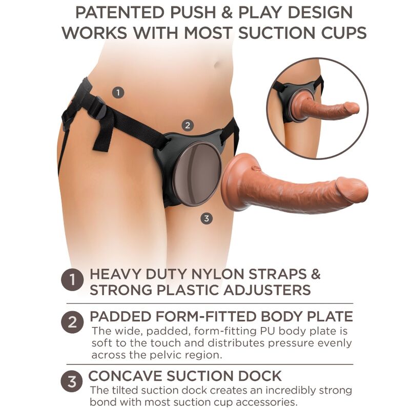 Comprar KING COCK Élite Arnés Ajustable – Confortable Diseño Sin Anillos Para Placer Personalizado-Noxtic