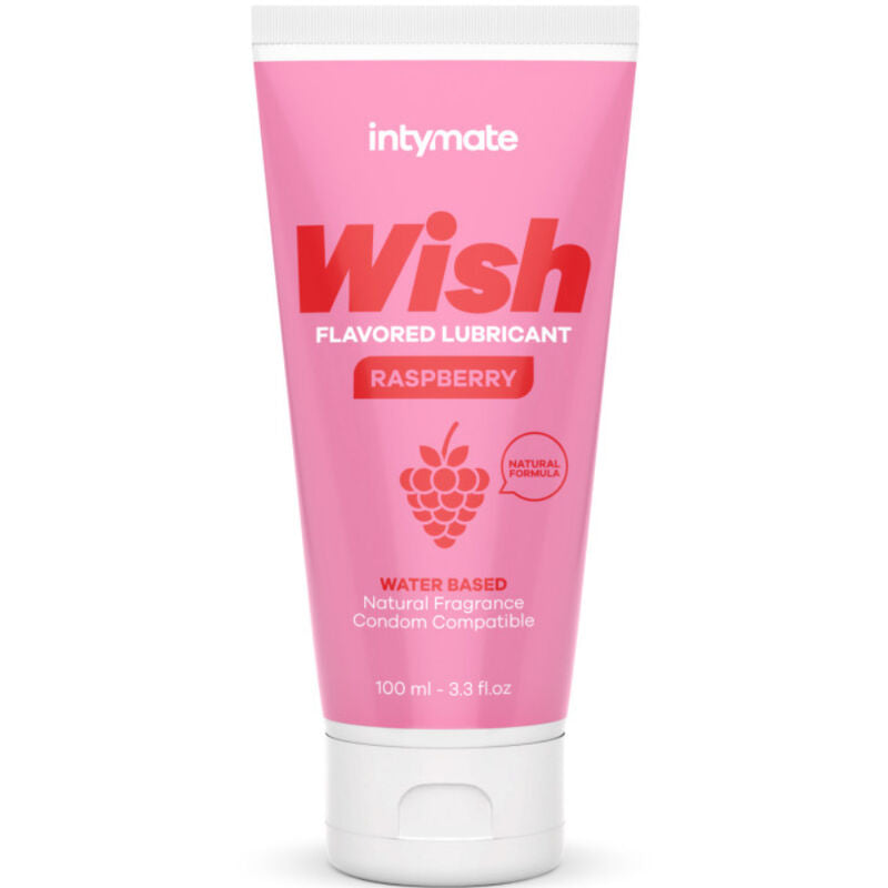 Comprar Intymate Wish Frambuesa Lubricante Aromatizado 100 ML – Gel Lubricante A Base De Agua Con Sabor Delicioso-Noxtic