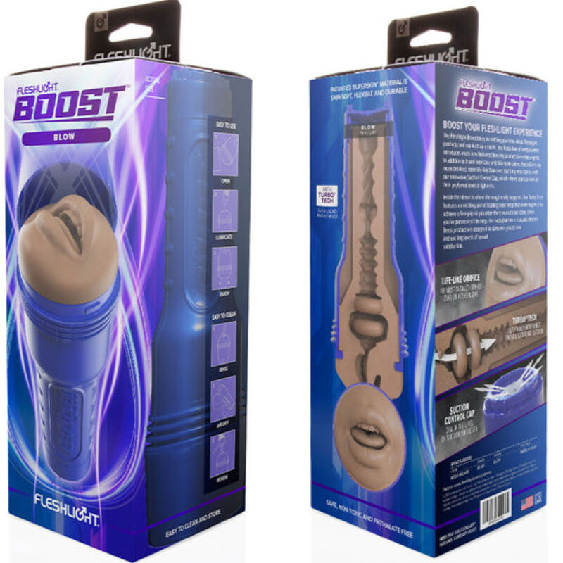 Comprar Fleshlight Boost Boca Blow – Innovador Diseño Con Tecnología Turbo Para Placer Íntimo-Noxtic