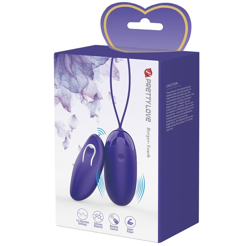 Comprar Pretty Love Berger Youth Huevo Vibrador – Control Remoto Con Diseño Elegante y Versátil-Noxtic