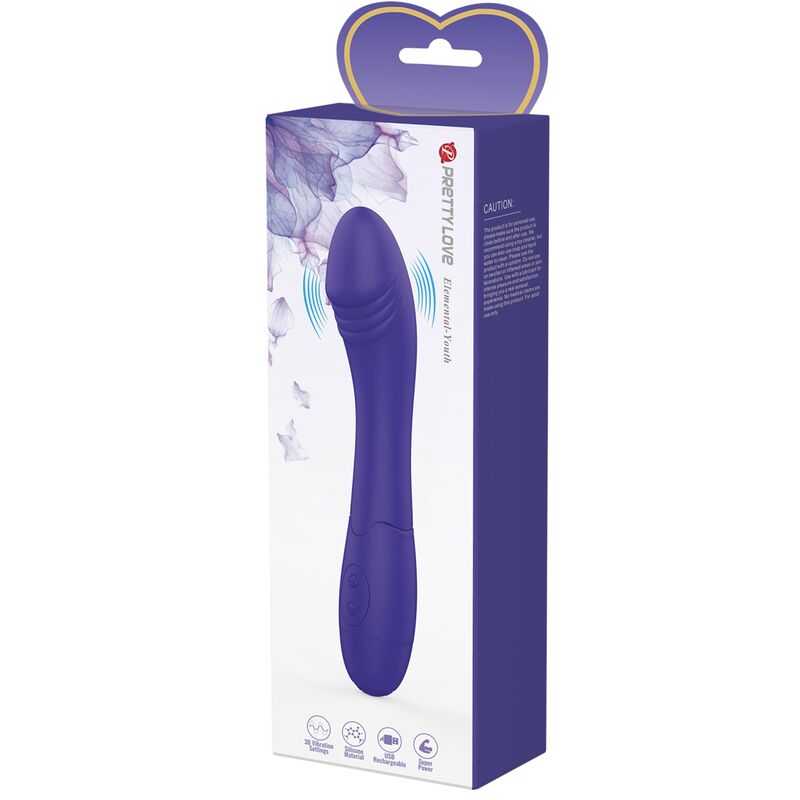 Comprar Pretty Love Elemental Youth Violeta – Vibrador Con 30 Funciones Para Placer Personalizado-Noxtic