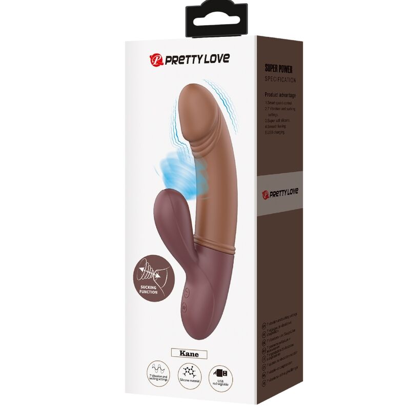 Comprar PRETTY LOVE Kane Vibrador Punto G Y Succionador – Estimulador Innovador Con Diseño Ergonómico Para Placer Único-Noxtic
