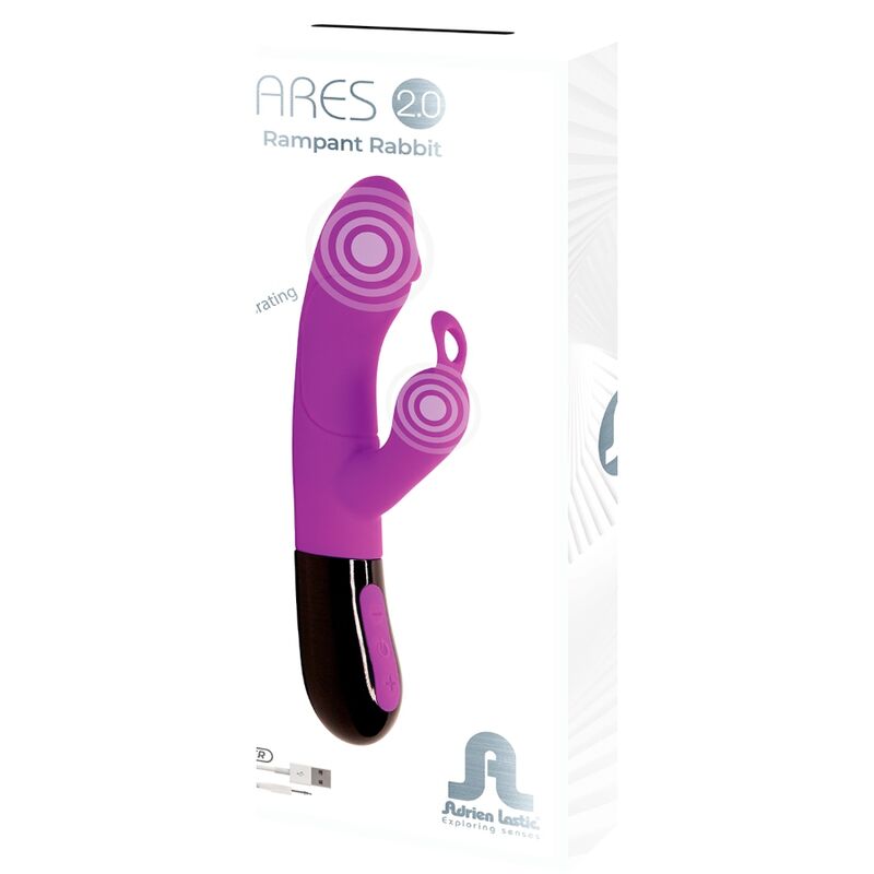 Comprar ADRIEN LASTIC ARES 2.0 Vibrador Rabbit Violeta – Diseño Elegante Para Experiencia Sensorial Única-Noxtic