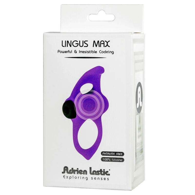 ADRIEN LASTIC Lingus Max Anillo Vibrador Violeta – Estimulación Compartida Para Parejas Con Diseño Innovador