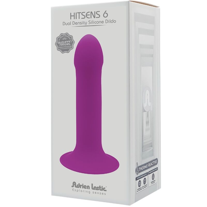 Comprar ADRIEN LASTIC Hitsens 6 Violeta – Dildo De Silicona Con Diseño Innovador Para Placer Confiable-Noxtic