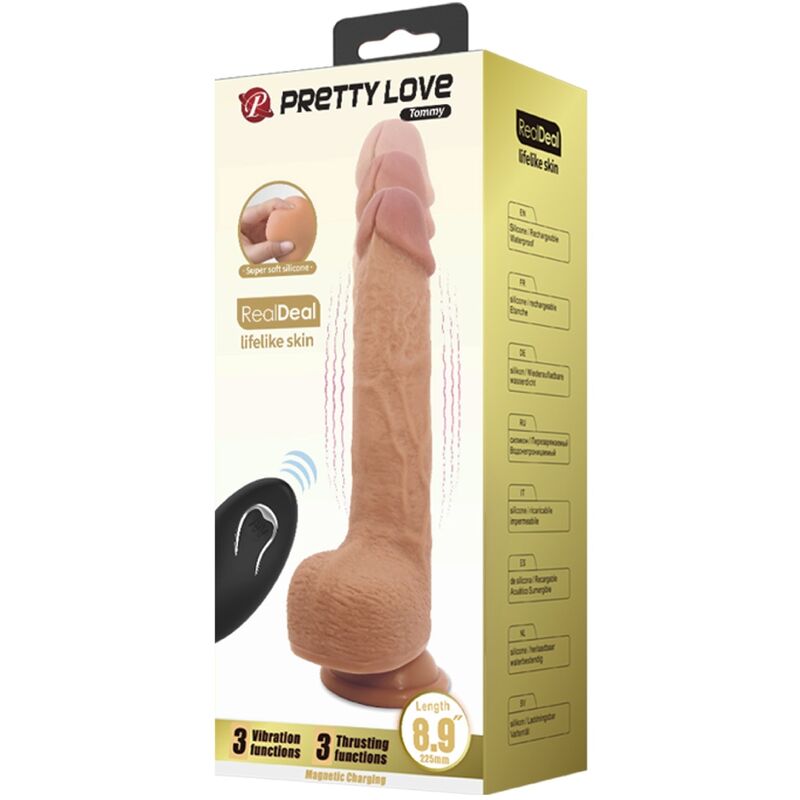 Comprar Pretty Love Tommy Dildo Realista – Vibrador Con Diseño Sofisticado Y Potente Función De Vibración-Noxtic