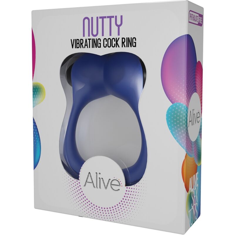 Alive Nutty Anillo Vibrador Azul – Diseño Ergonómico Para Placer Aumentado